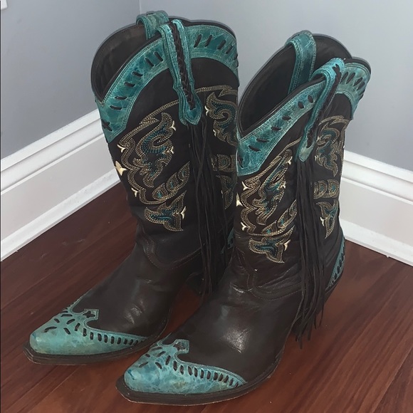 lucchese fringe boots